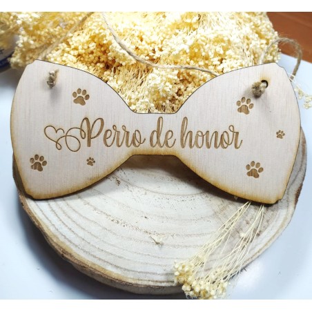 CARTEL PAJARITA PARA MASCOTAS PERRO DE HONOR