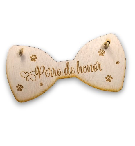 CARTEL PAJARITA PARA MASCOTAS PERRO DE HONOR