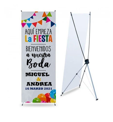 BANNER DE BODA FIESTA