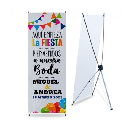 BANNER DE BODA FIESTA