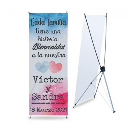 BANNER DE BODA ACUARELA