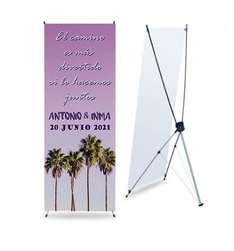 BANNER DE BODA PALMERAS