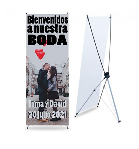 BANNER DE BODA PERSONALIZADO CON FOTO