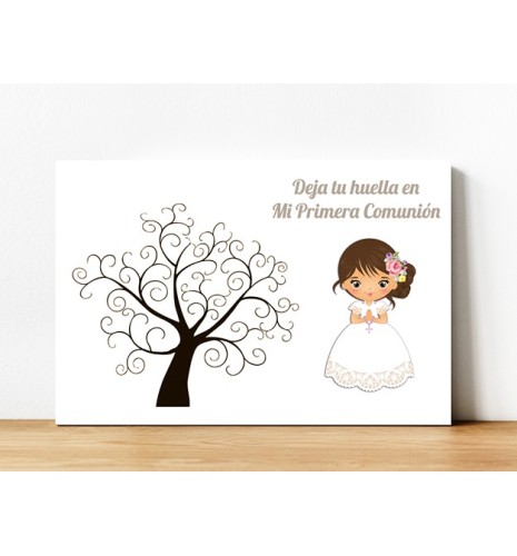 ÁRBOL DE HUELLAS COMUNIÓN NIÑA 06