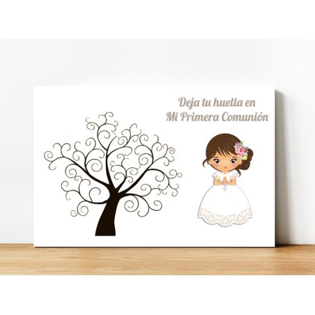 ÁRBOL DE HUELLAS COMUNIÓN NIÑA 06