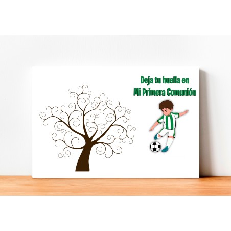 ÁRBOL DE HUELLAS COMUNIÓN NIÑO FÚTBOL 01