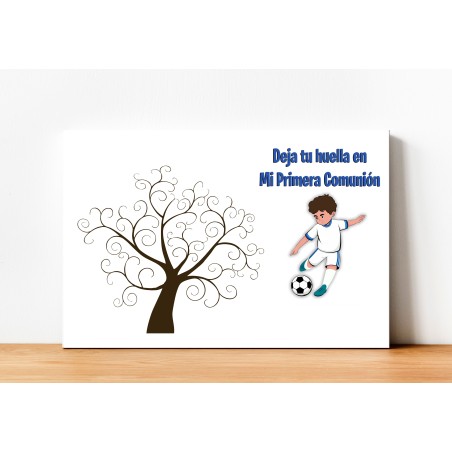 ÁRBOL DE HUELLAS COMUNIÓN NIÑO FÚTBOL 02