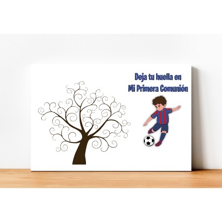 ÁRBOL DE HUELLAS COMUNIÓN NIÑO FÚTBOL 03