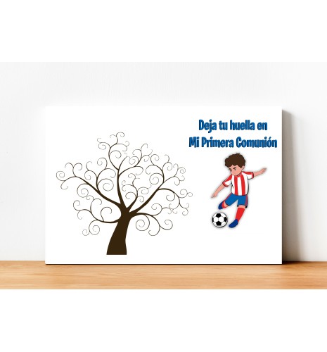 ÁRBOL DE HUELLAS COMUNIÓN NIÑO FÚTBOL 04