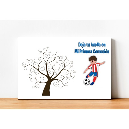 ÁRBOL DE HUELLAS COMUNIÓN NIÑO FÚTBOL 04