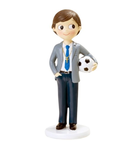 Figura comunión niño fútbol