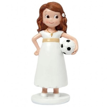 Figura comunión niña futbolista