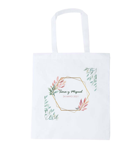 BOLSA SUBLIMADA NON WAVEN BODA FLORAL