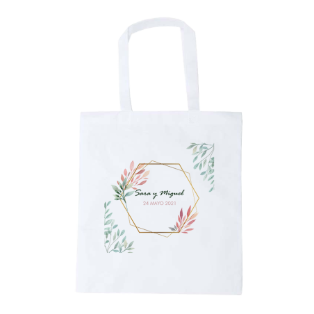 BOLSA SUBLIMADA NON WAVEN BODA FLORAL