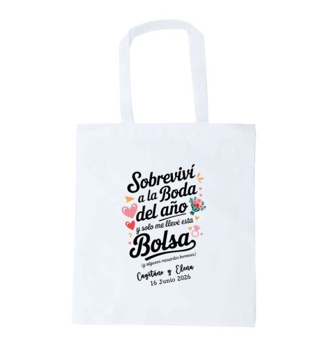 BOLSA SUBLIMADA NON WAVEN SOBREVIVÍ