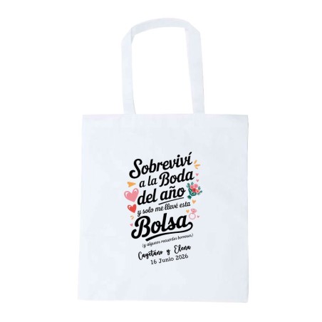 BOLSA SUBLIMADA NON WAVEN SOBREVIVÍ