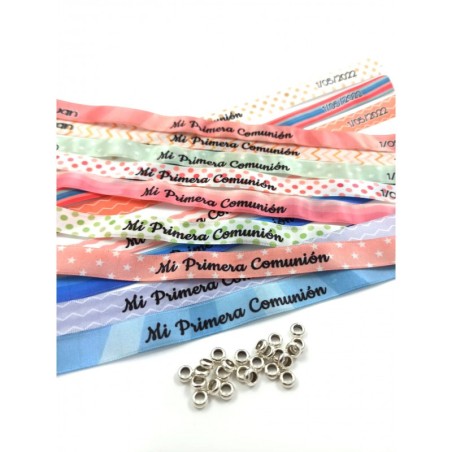 PACK PULSERA DE TELA COMUNIÓN -  PACK 60 UDS