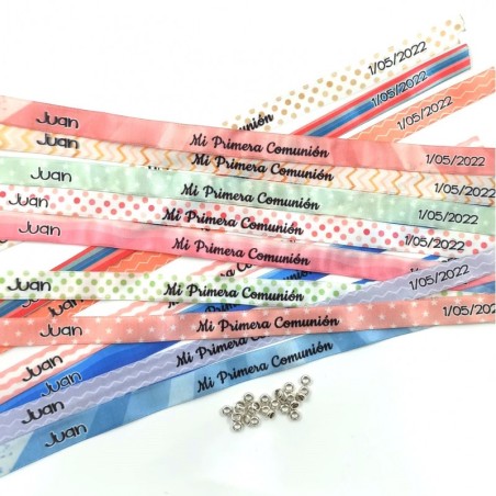 PACK PULSERA DE TELA COMUNIÓN -  PACK 60 UDS