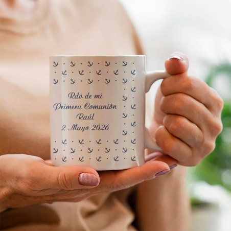 TAZA COMUNIÓN ANCLAS