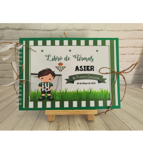 LIBRO DE FIRMAS PERSONALIZADO REAL BETIS