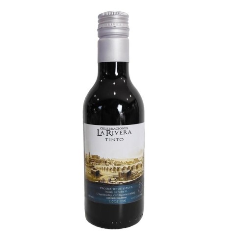 VINO TINTO LA RIVERA 180 ML CRISTAL