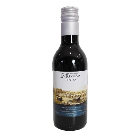 VINO TINTO LA RIVERA 180 ML CRISTAL