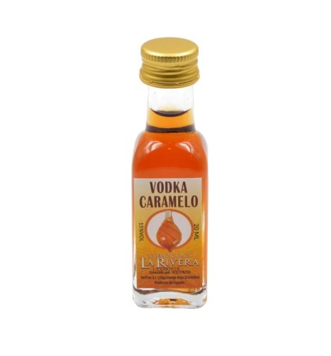 LICOR DE VODKA CARAMELO 20 ML. CRISTAL