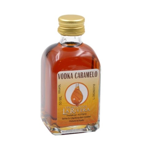 LICOR DE VODKA CARAMELO 50 ML. CRISTAL