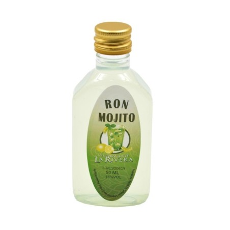 LICOR DE RON MOJITO 50 ML. PLÁSTICO