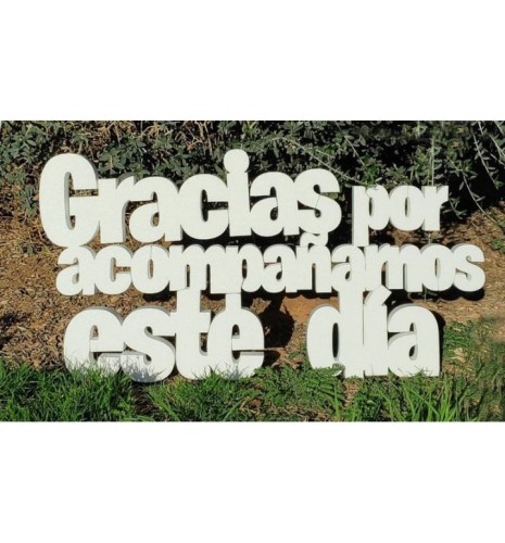 TEXTO GRACIAS POR ACOMPAÑARNOS