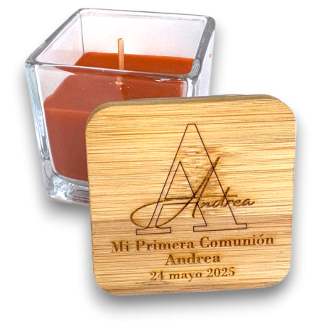 VELA AROMA NARANJA PERSONALIZADA