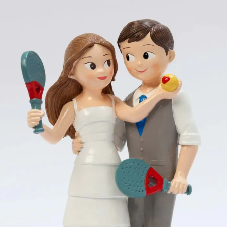 FIGURA TARTA NOVIOS PADEL