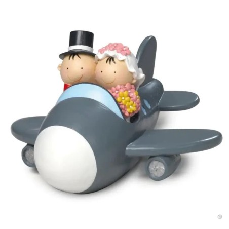 FIGURA TARTA NOVIOS EN AVIÓN