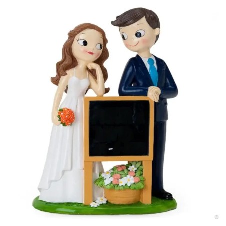 FIGURA TARTA NOVIOS PIZARRA