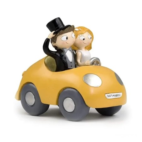 FIGURA TARTA NOVIOS EN COCHE