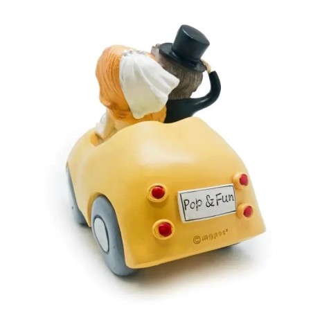 FIGURA TARTA NOVIOS EN COCHE