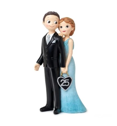 FIGURA TARTA NOVIOS 25 ANIVERSARIO