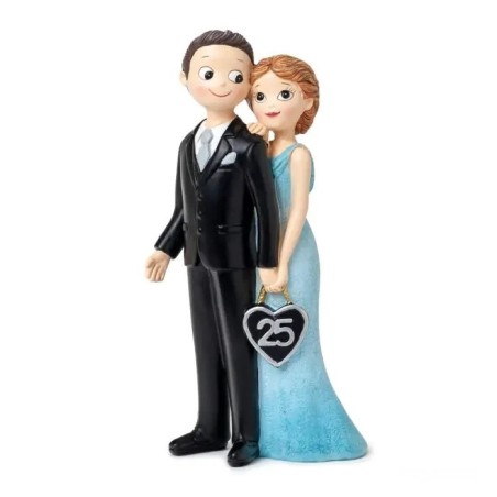 FIGURA TARTA NOVIOS 25 ANIVERSARIO