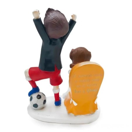 FIGURA TARTA NOVIOS FÚTBOL