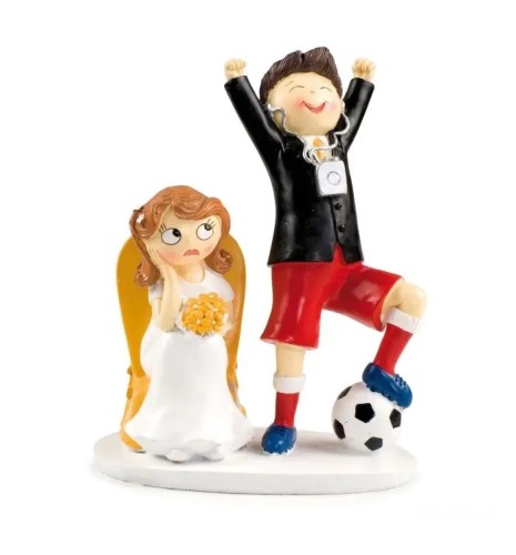 FIGURA TARTA NOVIOS FÚTBOL
