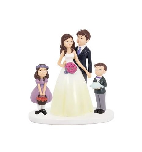 FIGURA TARTA NOVIOS CON NIÑOS