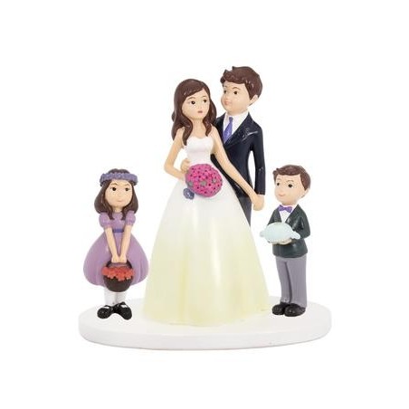 FIGURA TARTA NOVIOS CON NIÑOS