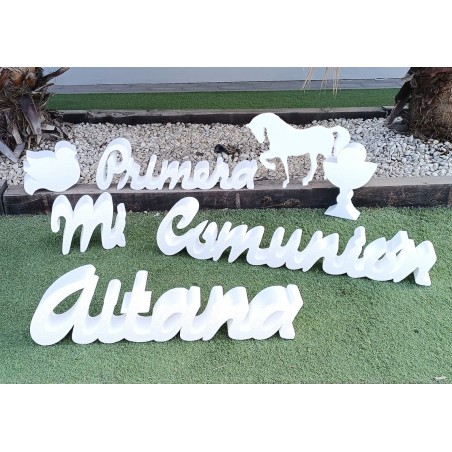 LETRAS CORCHO COMUNIÓN GRANDES PACK CABALLO