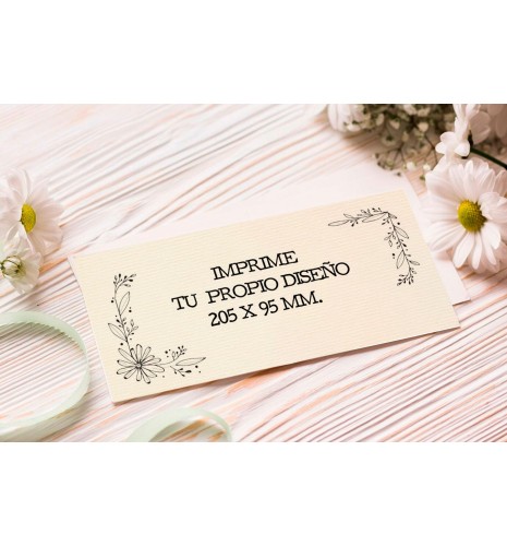 IMPRIME TU PROPIA INVITACIÓN 205X95MM