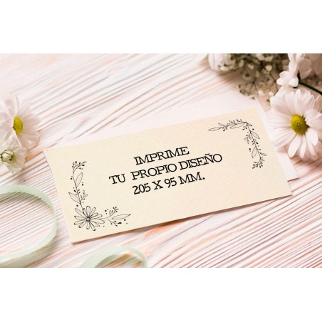 IMPRIME TU PROPIA INVITACIÓN 205X95MM