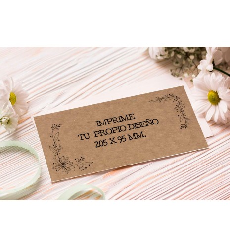IMPRIME TU PROPIA INVITACIÓN 205X95MM