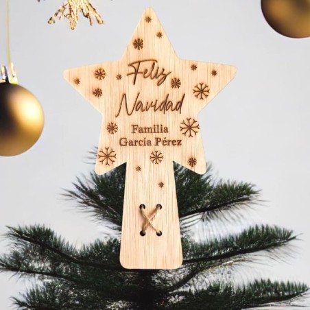 ESTRELLA ÁRBOL DE NAVIDAD PERSONALIZADA