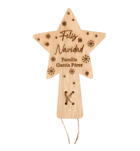 ESTRELLA ÁRBOL DE NAVIDAD PERSONALIZADA
