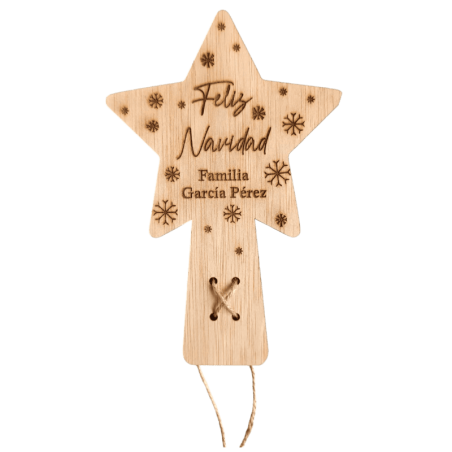 ESTRELLA ÁRBOL DE NAVIDAD PERSONALIZADA