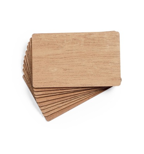 TARJETAS DE MADERA packde 10 uds